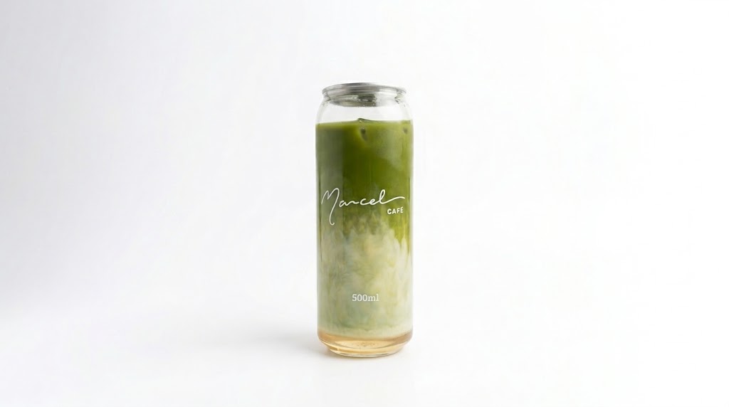 Ice honey matcha latte Marcel Coffee