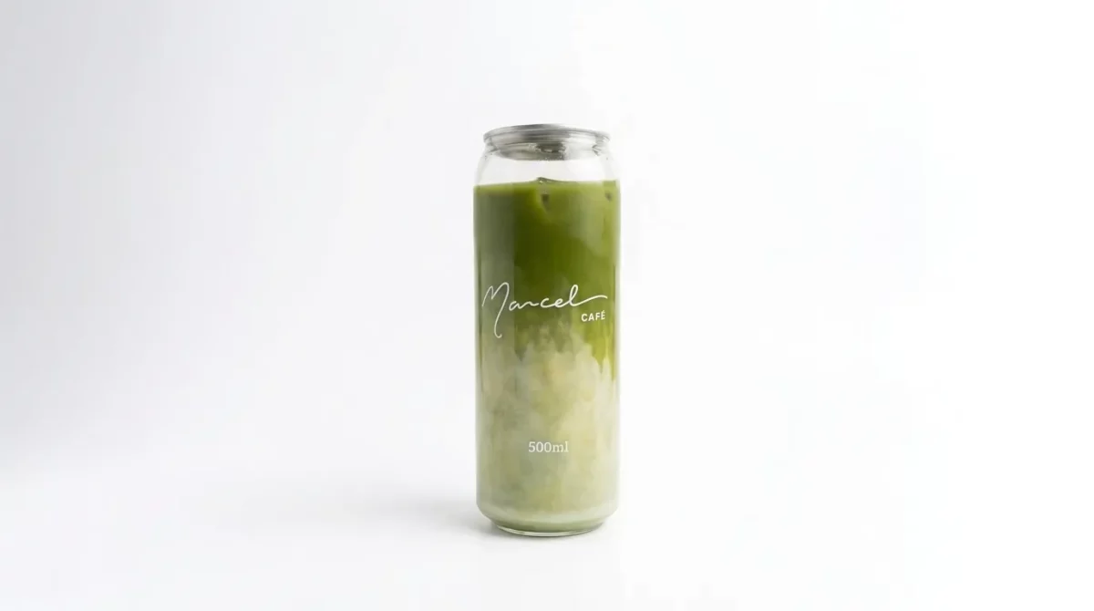 Ice vanilla matcha latte Marcel Coffee
