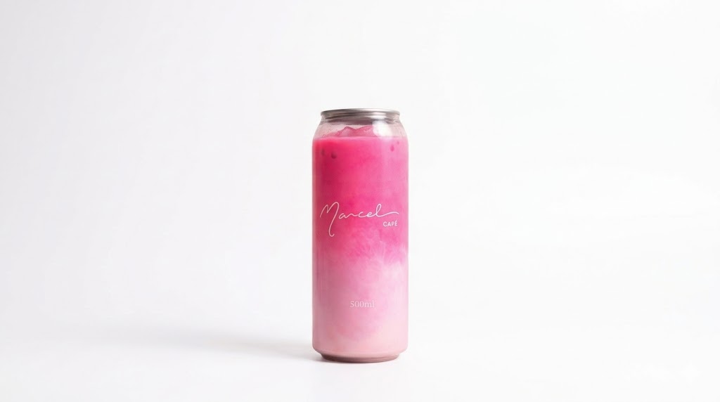 Pink vanilla latte Marcel Coffee